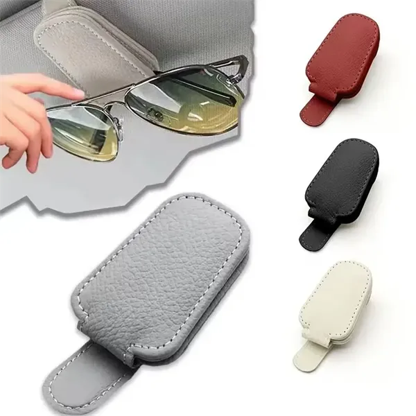 Magnetic Leather Sunglasses Holder - Magnetic Leather Sunglasses Holder - Image 0 of 9