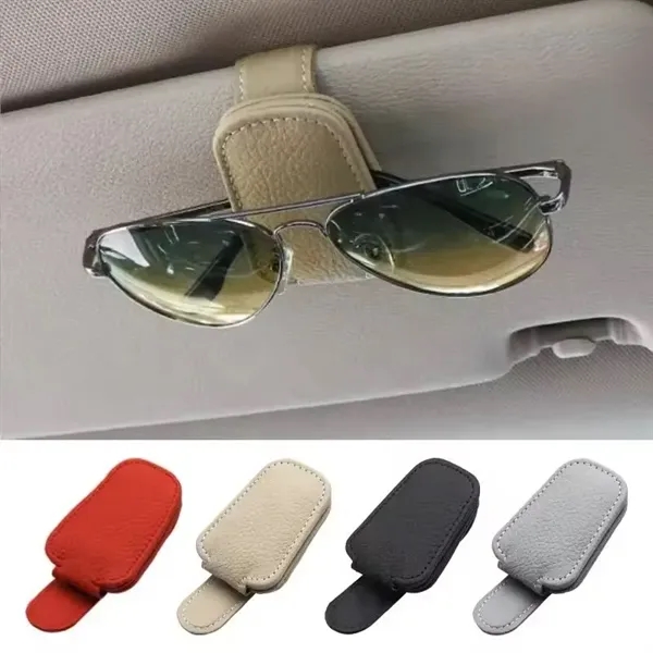 Magnetic Leather Sunglasses Holder - Magnetic Leather Sunglasses Holder - Image 1 of 9