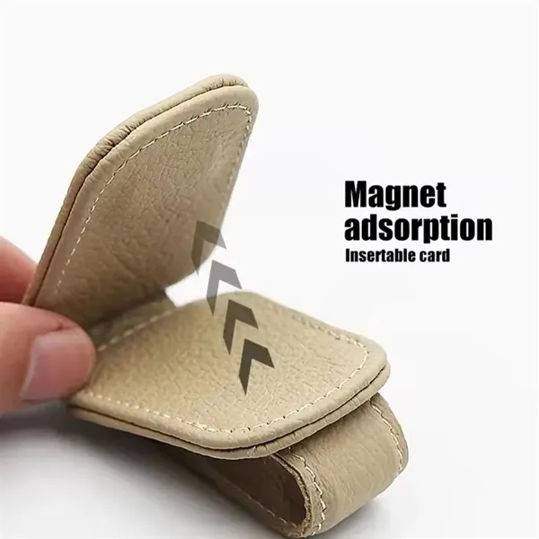 Magnetic Leather Sunglasses Holder - Magnetic Leather Sunglasses Holder - Image 7 of 9