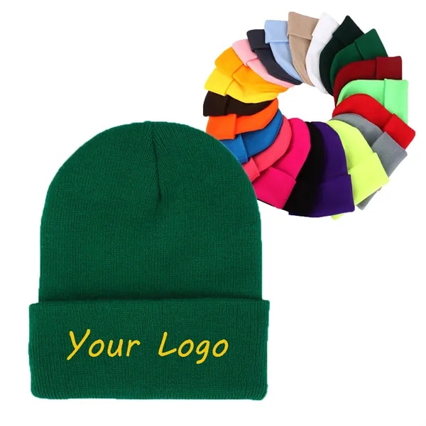 Custom Embroidery Winter Beanie Cap - Custom Embroidery Winter Beanie Cap - Image 0 of 0