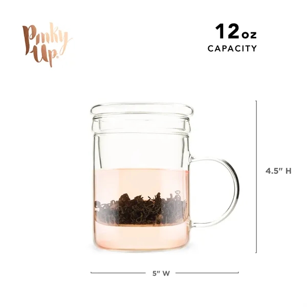 Pinky Up® Blake Glass Tea Infuser Mug - Pinky Up® Blake Glass Tea Infuser Mug - Image 4 of 10