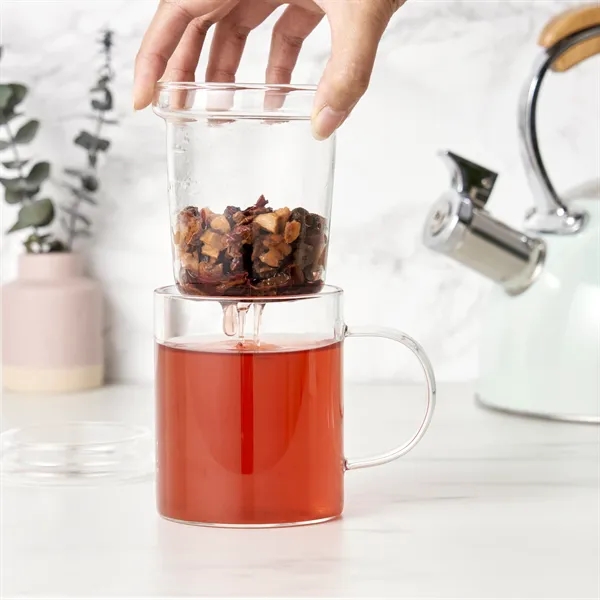 Pinky Up® Blake Glass Tea Infuser Mug - Pinky Up® Blake Glass Tea Infuser Mug - Image 5 of 10