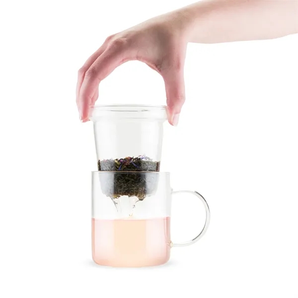 Pinky Up® Blake Glass Tea Infuser Mug - Pinky Up® Blake Glass Tea Infuser Mug - Image 9 of 10