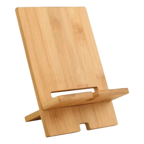 Eco-Friendly Bamboo Cell Phone Stand - Eco-Friendly Bamboo Cell Phone Stand - Image 2 of 4
