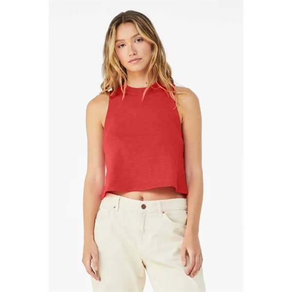 BELLA+CANVAS Women's Racerback Cropped Tank. - BELLA+CANVAS Women's Racerback Cropped Tank. - Image 31 of 40