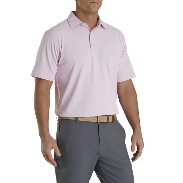 FootJoy Men's ProDry Performance Solid Stretch Pique Polo - FootJoy Men's ProDry Performance Solid Stretch Pique Polo - Image 2 of 8
