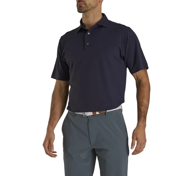FootJoy Men's ProDry Performance Solid Stretch Pique Polo - FootJoy Men's ProDry Performance Solid Stretch Pique Polo - Image 3 of 8