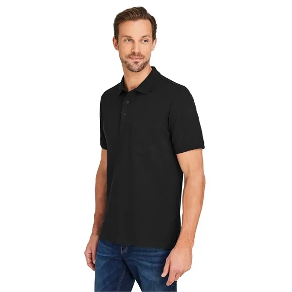 Harriton Men's Valiant Cotton Snag Protect Pocket Polo - Harriton Men's Valiant Cotton Snag Protect Pocket Polo - Image 5 of 23