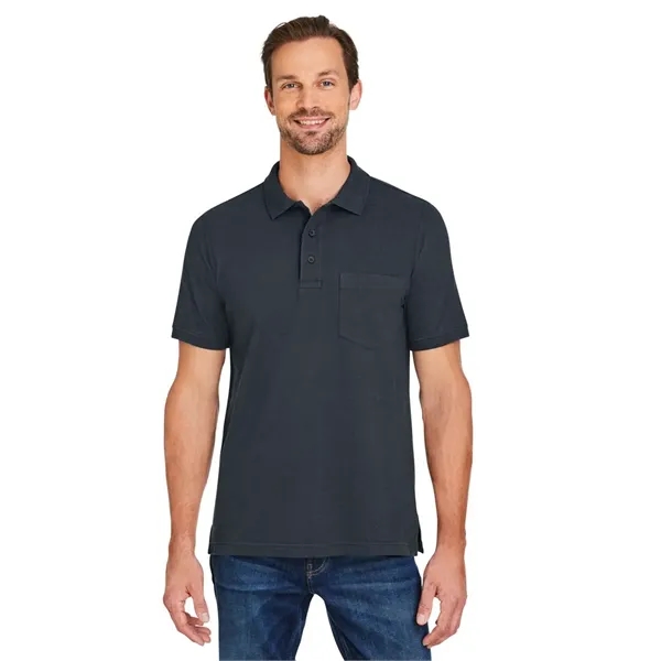 Harriton Men's Valiant Cotton Snag Protect Pocket Polo - Harriton Men's Valiant Cotton Snag Protect Pocket Polo - Image 10 of 23