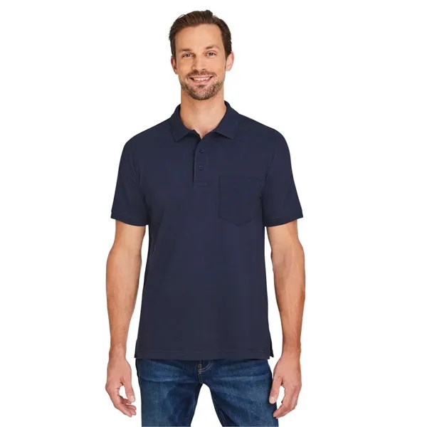 Harriton Men's Valiant Cotton Snag Protect Pocket Polo - Harriton Men's Valiant Cotton Snag Protect Pocket Polo - Image 16 of 23