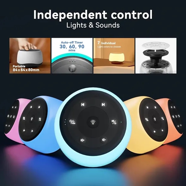 Portable Sound Machine Color Changing 34 Soothing Sounds - Portable Sound Machine Color Changing 34 Soothing Sounds - Image 4 of 8