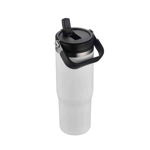 30oz. Double Wall SS / PP Mug with Handle and Flip Straw - 30oz. Double Wall SS / PP Mug with Handle and Flip Straw - Image 1 of 15