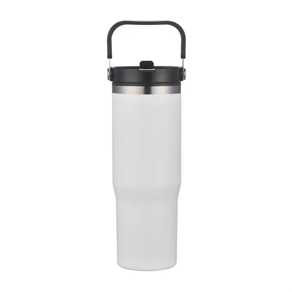 30oz. Double Wall SS / PP Mug with Handle and Flip Straw - 30oz. Double Wall SS / PP Mug with Handle and Flip Straw - Image 3 of 15