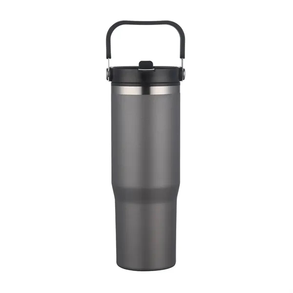 30oz. Double Wall SS / PP Mug with Handle and Flip Straw - 30oz. Double Wall SS / PP Mug with Handle and Flip Straw - Image 12 of 15