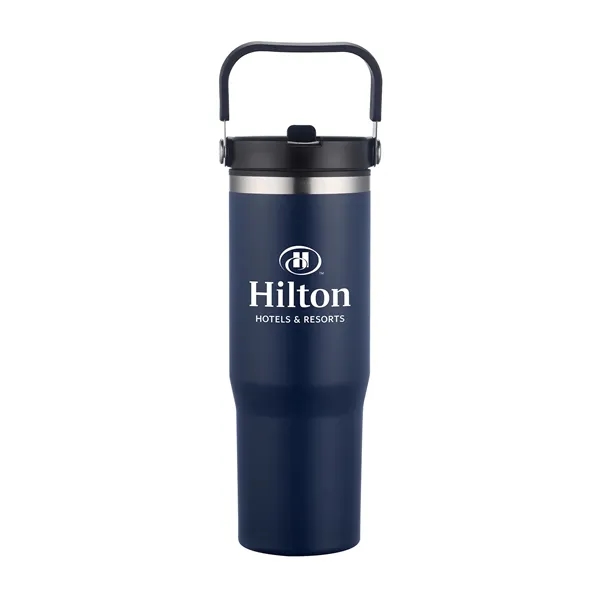 30oz. Double Wall SS / PP Mug with Handle and Flip Straw - 30oz. Double Wall SS / PP Mug with Handle and Flip Straw - Image 14 of 15