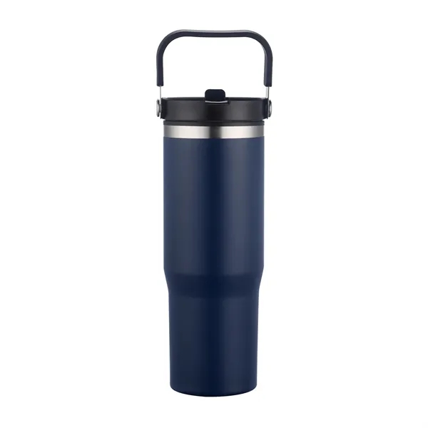30oz. Double Wall SS / PP Mug with Handle and Flip Straw - 30oz. Double Wall SS / PP Mug with Handle and Flip Straw - Image 15 of 15