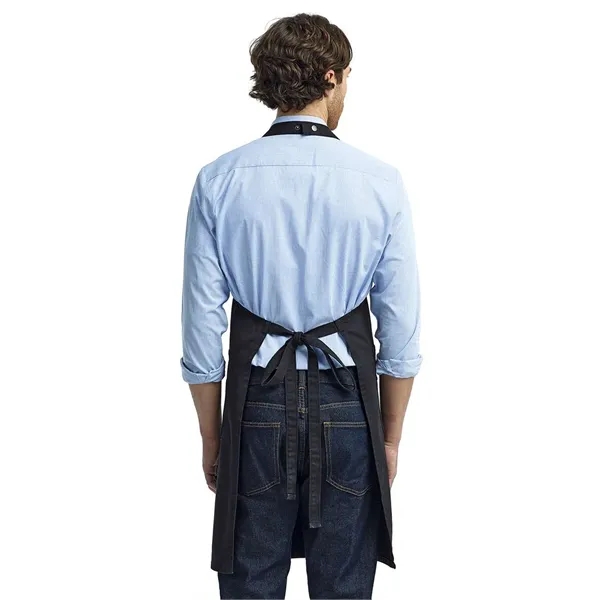 Artisan Collection by Reprime Cotton Chino Bib Apron with... - Artisan Collection by Reprime Cotton Chino Bib Apron with... - Image 1 of 15