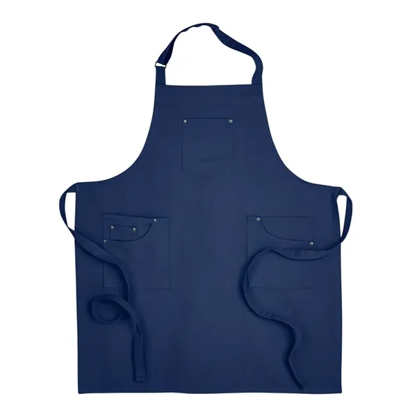 Artisan Collection by Reprime Cotton Chino Bib Apron with... - Artisan Collection by Reprime Cotton Chino Bib Apron with... - Image 8 of 15