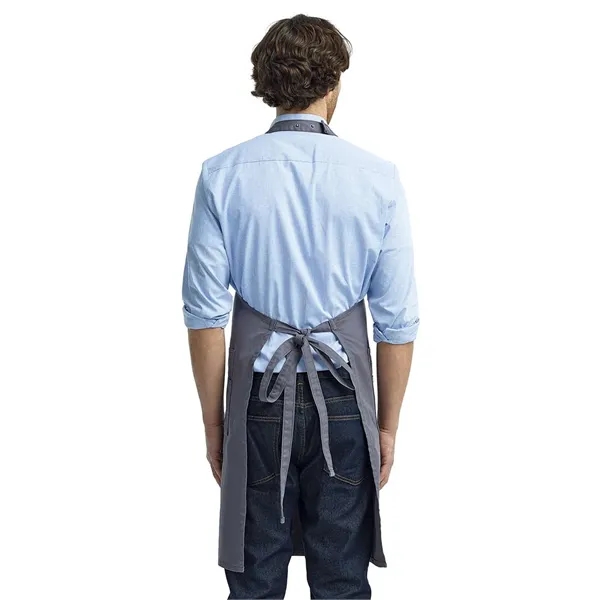 Artisan Collection by Reprime Cotton Chino Bib Apron with... - Artisan Collection by Reprime Cotton Chino Bib Apron with... - Image 13 of 15
