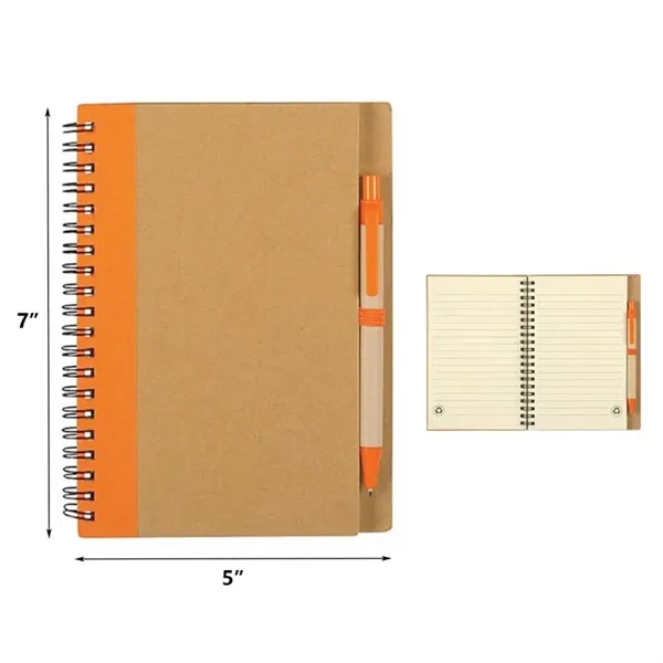 5" x 7" Spiral Notebook with Pen Set - 5" x 7" Spiral Notebook with Pen Set - Image 1 of 4