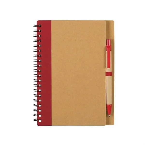 5" x 7" Spiral Notebook with Pen Set - 5" x 7" Spiral Notebook with Pen Set - Image 2 of 4