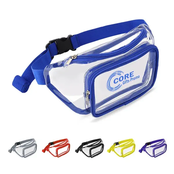 Transparent Fanny Pack with Adjustable Strap - Transparent Fanny Pack with Adjustable Strap - Image 0 of 4