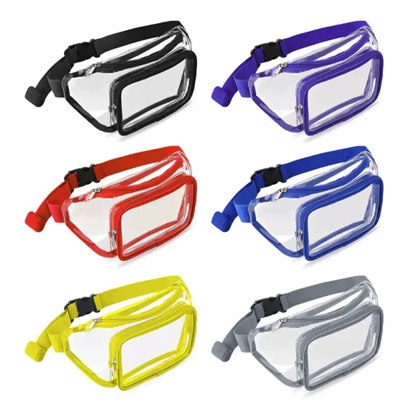 Transparent Fanny Pack with Adjustable Strap - Transparent Fanny Pack with Adjustable Strap - Image 4 of 4