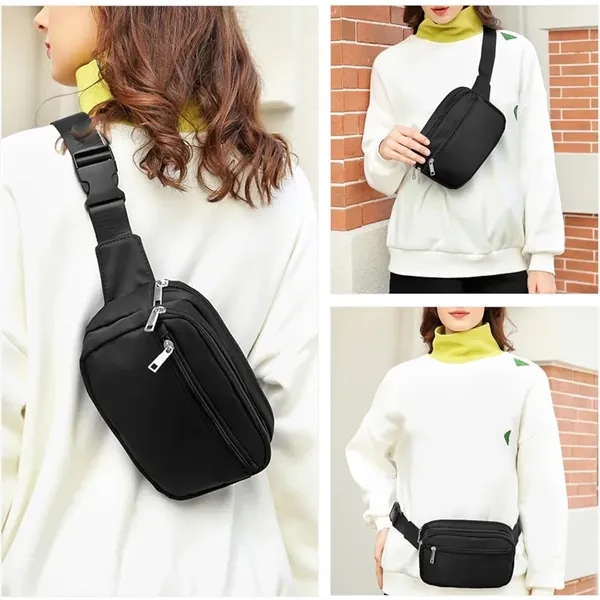 Double Layer Fanny Pack Crossbody Bag - Double Layer Fanny Pack Crossbody Bag - Image 2 of 4