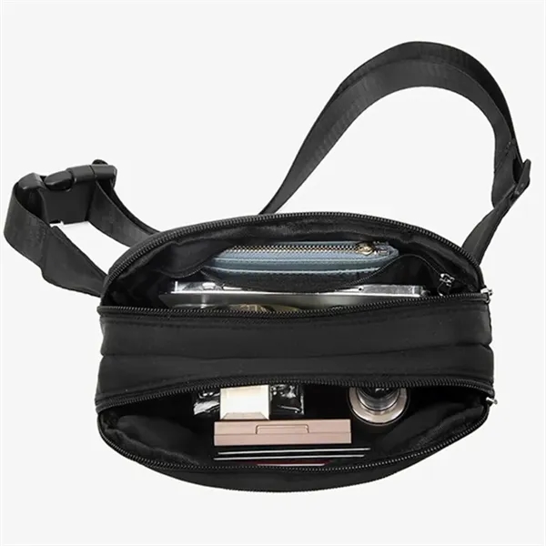 Double Layer Fanny Pack Crossbody Bag - Double Layer Fanny Pack Crossbody Bag - Image 4 of 4