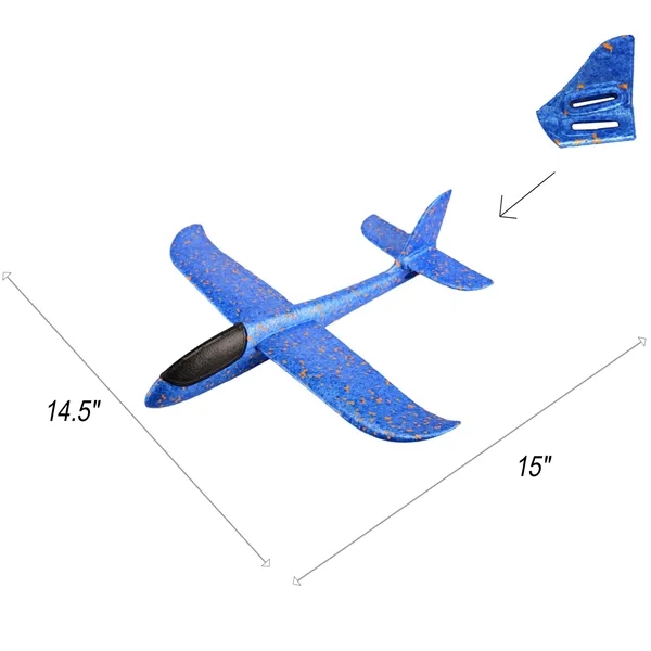 15" Eco Friendly Foam Glider Plane Toy - 15" Eco Friendly Foam Glider Plane Toy - Image 1 of 6