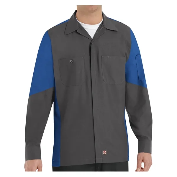 Red Kap® Long Sleeve Woven Crew Shirt - Red Kap® Long Sleeve Woven Crew Shirt - Image 0 of 6