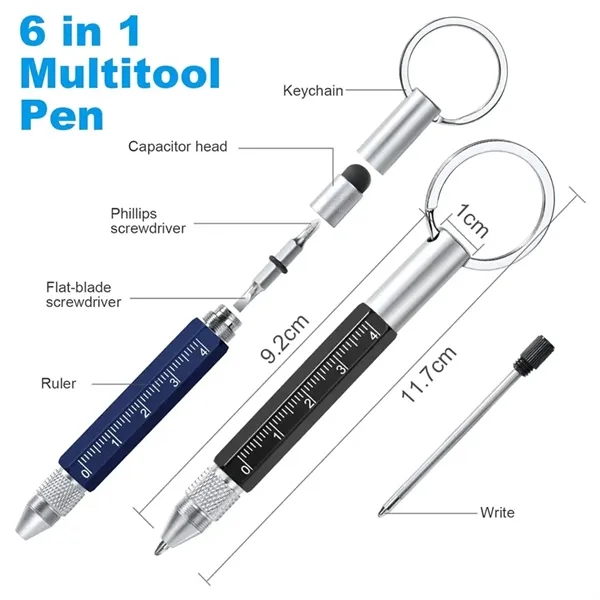 6 in 1 Multifunction Pen - 6 in 1 Multifunction Pen - Image 1 of 3