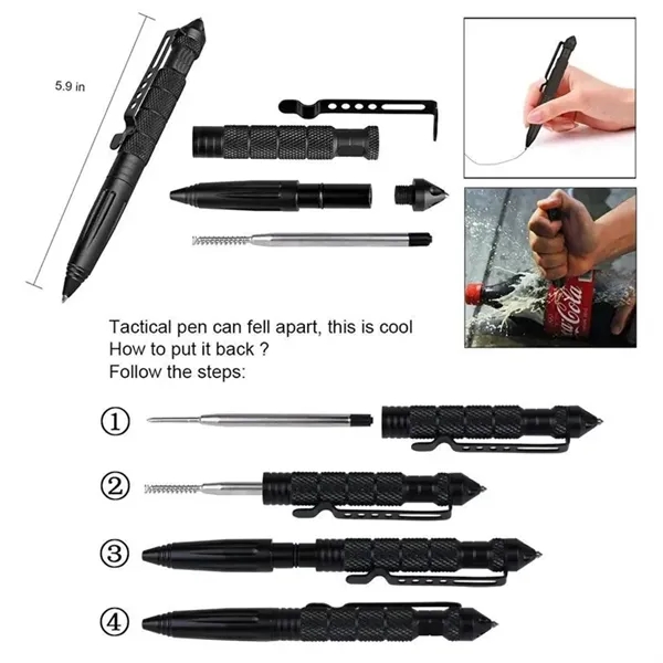 Military Tactical Emergency Glass Breaker Pen - Military Tactical Emergency Glass Breaker Pen - Image 1 of 3