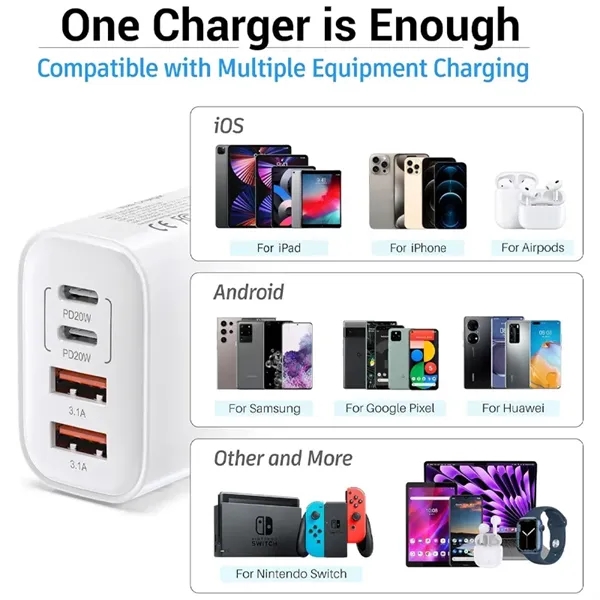 40W USB C Charger Fast Charging Block - 40W USB C Charger Fast Charging Block - Image 5 of 6