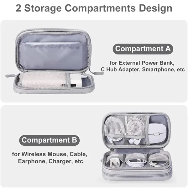Electronic Organizer Travel Cable Accessories Bag - Electronic Organizer Travel Cable Accessories Bag - Image 2 of 4