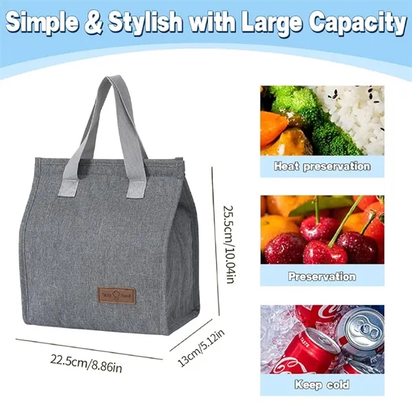 Simple Insulated Lunch Tote Bag - Simple Insulated Lunch Tote Bag - Image 1 of 4