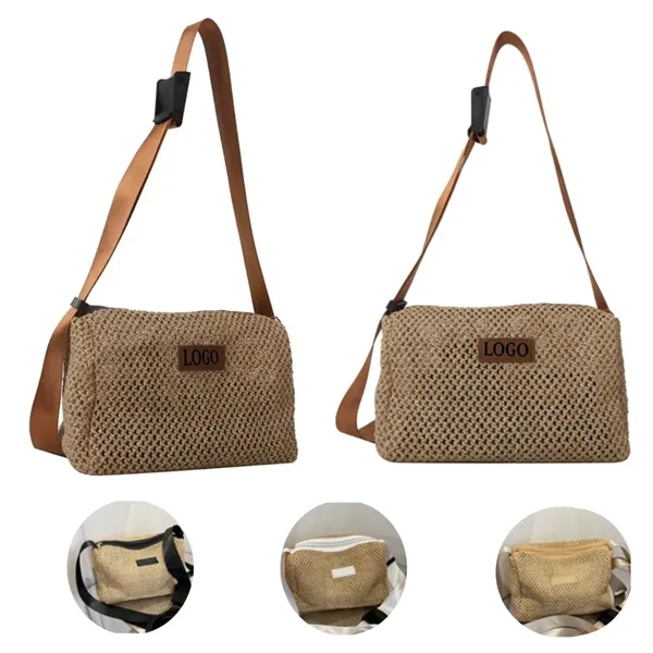 Woven Straw Beach Tote Bag - Woven Straw Beach Tote Bag - Image 0 of 1