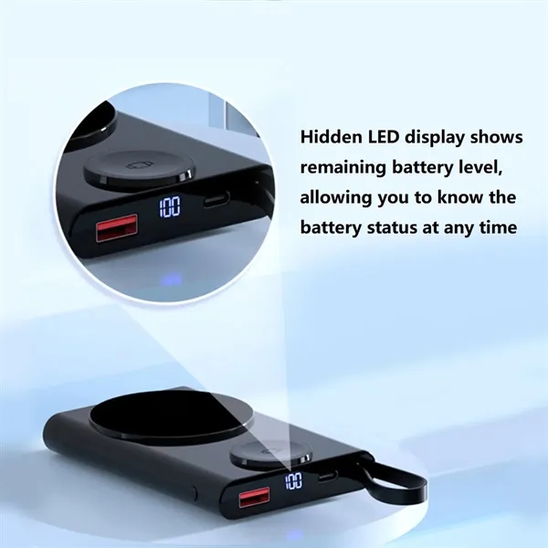 10000mah Magnetic Wireless Charger PD 20W Power Bank - 10000mah Magnetic Wireless Charger PD 20W Power Bank - Image 3 of 6