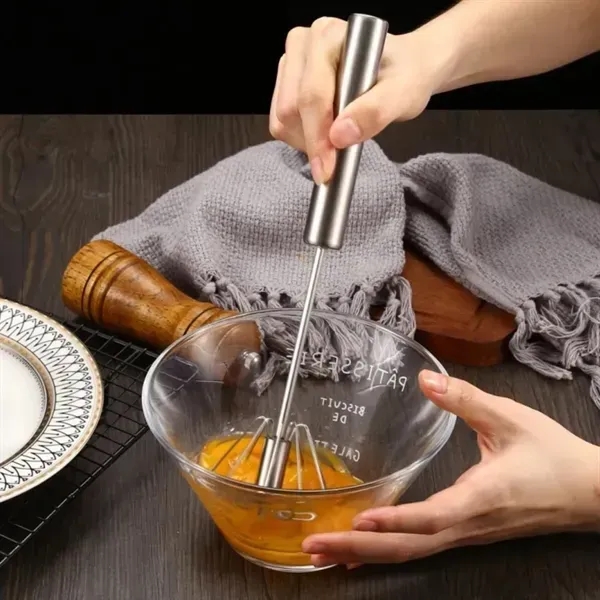 Baking Tools Hand Push Semi-automatic Egg Whisk 10inches - Baking Tools Hand Push Semi-automatic Egg Whisk 10inches - Image 1 of 3
