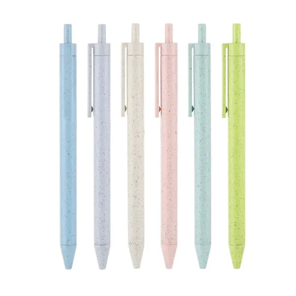 Eco- Friendly Retractable Wheat Straw Ballpoint Pen - Eco- Friendly Retractable Wheat Straw Ballpoint Pen - Image 1 of 1