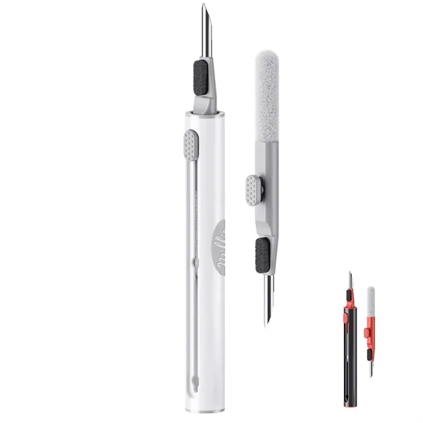 3-in-1 Earphone Cleaner Pen with Soft Brush Flocking Sponge - 3-in-1 Earphone Cleaner Pen with Soft Brush Flocking Sponge - Image 0 of 4