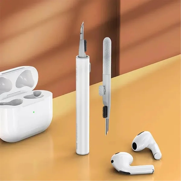 3-in-1 Earphone Cleaner Pen with Soft Brush Flocking Sponge - 3-in-1 Earphone Cleaner Pen with Soft Brush Flocking Sponge - Image 3 of 4