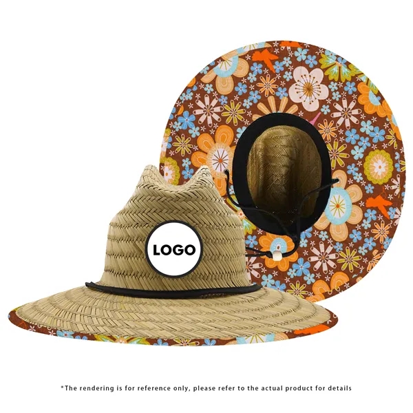 Large Brim Straw Hat - Large Brim Straw Hat - Image 4 of 9