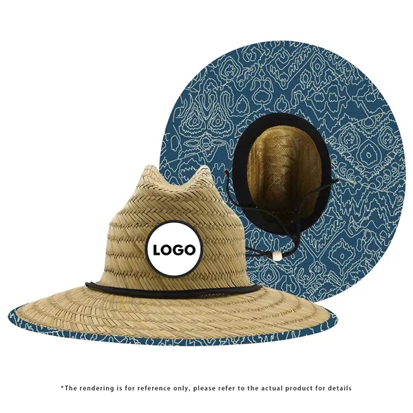 Large Brim Straw Hat - Large Brim Straw Hat - Image 7 of 9