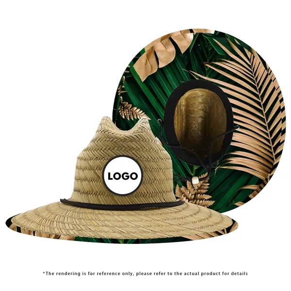 Large Brim Straw Hat - Large Brim Straw Hat - Image 8 of 9