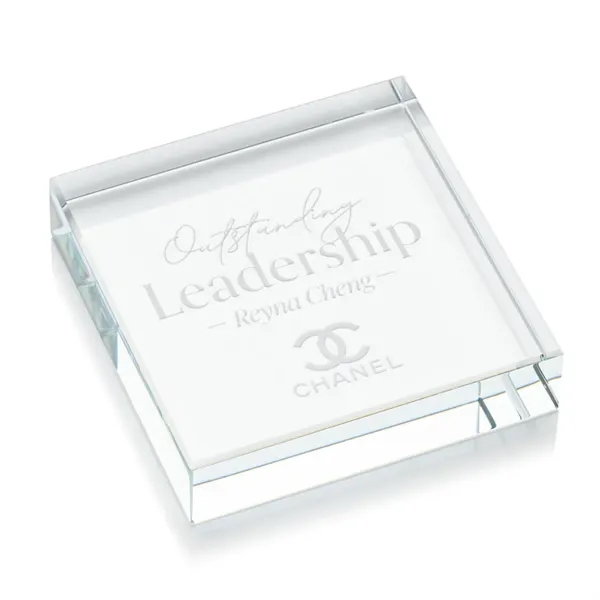 Winston Square Paperweight - Winston Square Paperweight - Image 4 of 5