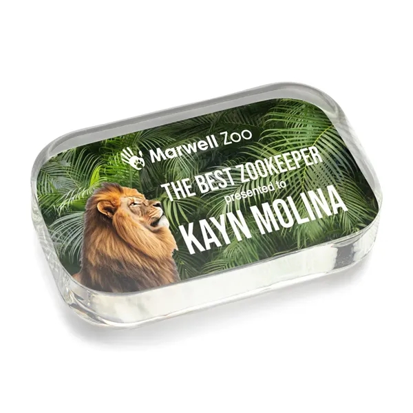 Halperin Rectangle VividPrint™ Paperweight - Halperin Rectangle VividPrint™ Paperweight - Image 4 of 5