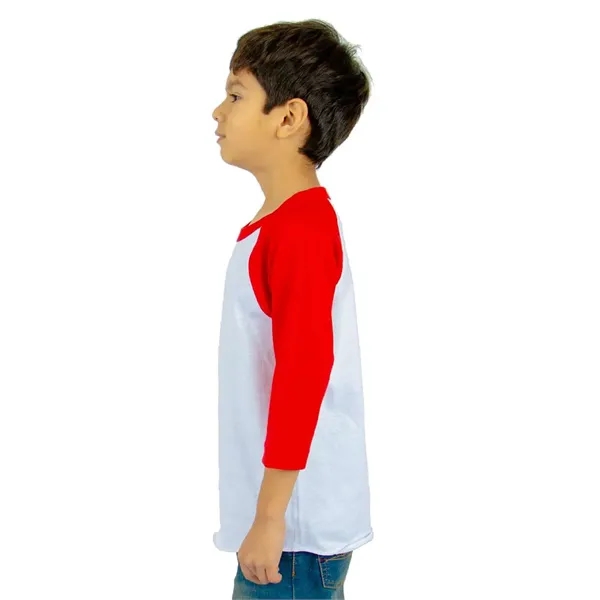 Shaka Wear Youth Three-Quarter Sleeve Raglan