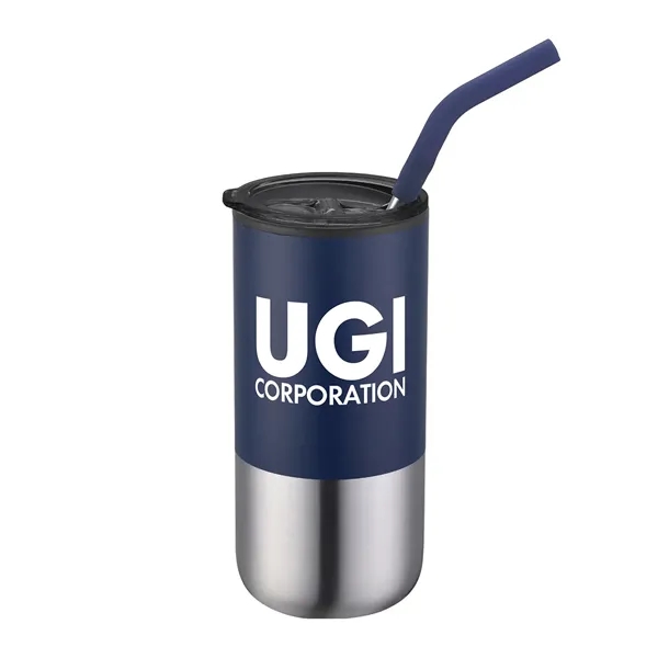 16oz. Double Wall SS / PP Tumbler w/Silicone Sip Steel Straw - 16oz. Double Wall SS / PP Tumbler w/Silicone Sip Steel Straw - Image 9 of 12
