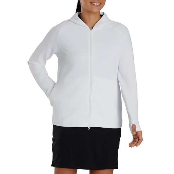 FootJoy Women's Full-Zip Ottoman Hoodie - FootJoy Women's Full-Zip Ottoman Hoodie - Image 2 of 2